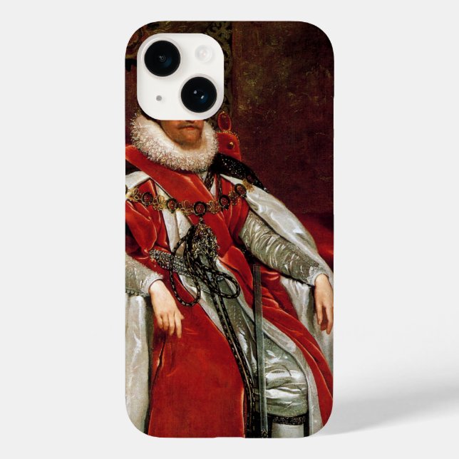 James I by Daniel Mytens Case-Mate iPhone Case (Back)