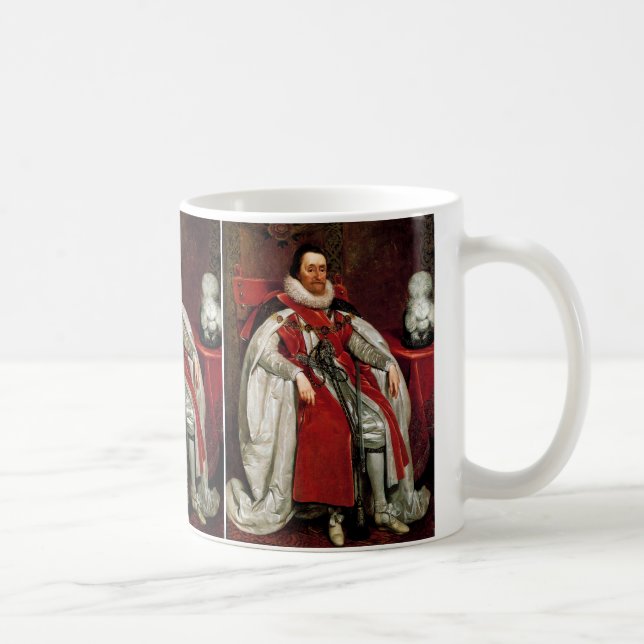 James I by Daniel Mytens Coffee Mug (Right)