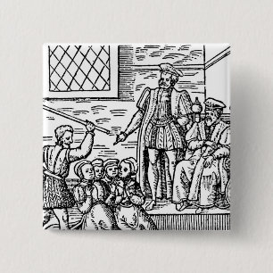 James I  of England and VI of Scotland 15 Cm Square Badge