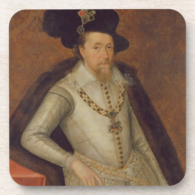 James I of England, and VI of Scotland Coaster (Front)