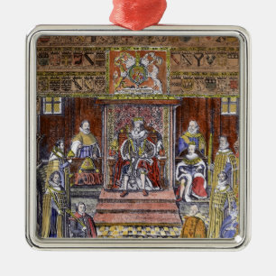 James I of England at Court, Metal Tree Decoration