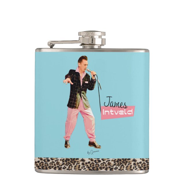 James Intveld Rockabilly Flask (Front)