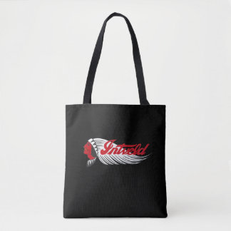 James Intveld Vintage Motorcycle Logo Black Tote Bag