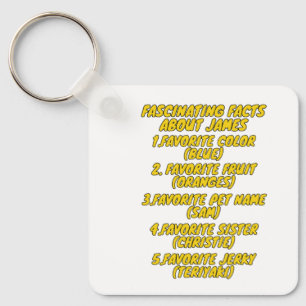 James is Awesome Key Ring