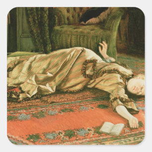 James Jacques Joseph Tissot   Abandoned Square Sticker