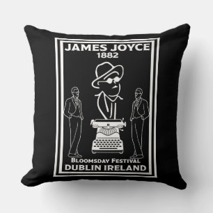 James Joyce Dublin Ireland Cushion