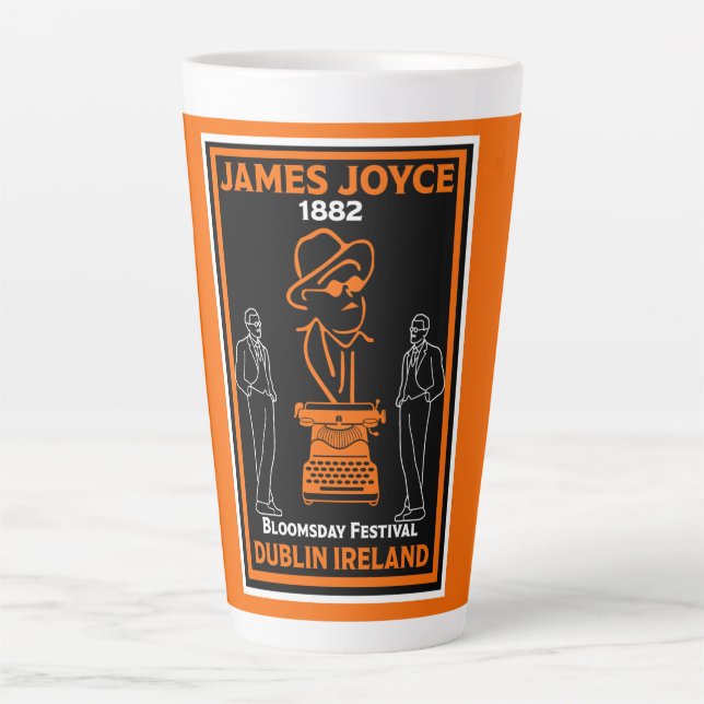James Joyce Dublin Ireland Latte Mug (Front)