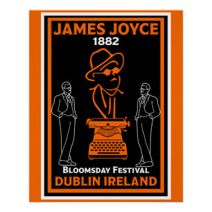 James Joyce Dublin Ireland Poster
