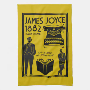 James Joyce Dublin Ireland Tea Towel