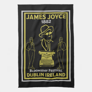James Joyce Dublin Ireland Tea Towel