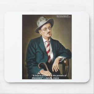 James Joyce "Errors/Portals" Quote Gifts & Cards Mouse Mat