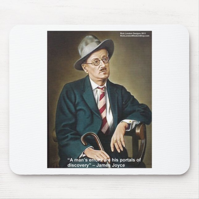 James Joyce "Errors/Portals" Quote Gifts & Cards Mouse Mat (Front)