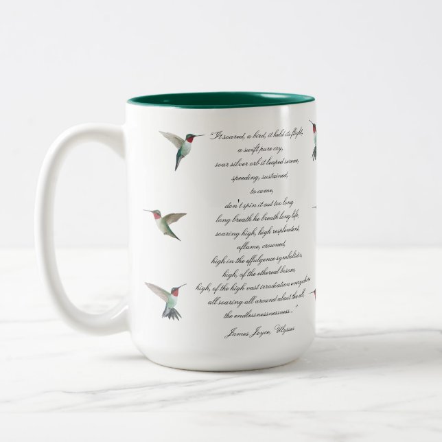 James Joyce Quote Two-Tone Coffee Mug (Left)