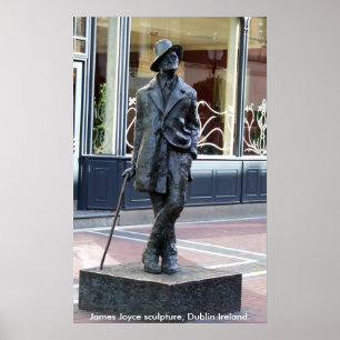 James Joyce Statue, Dublin Ireland Poster