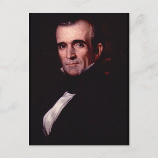 James K. Polk 11th US President Postcard (Front)