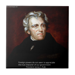 James K Polk And Quote Tile