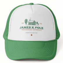 James K. Polk Log Cabin LOGO cap