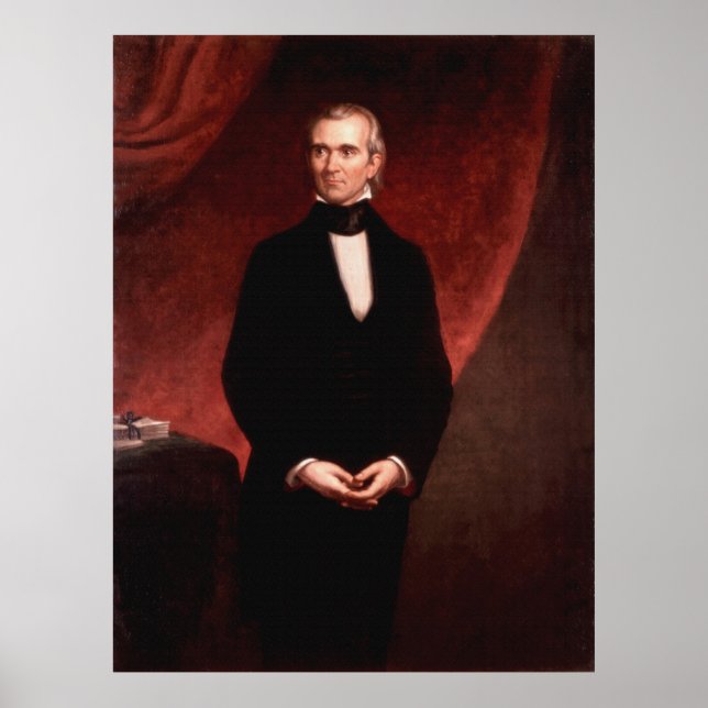 JAMES KNOX POLK by George Peter Alexander Healy Poster (Front)