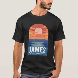 James Lake NC Retro Sunset T-Shirt