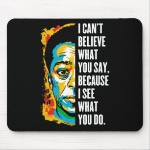 James Ldwin Graffiti Art Juneteenth Black History Mouse Mat
