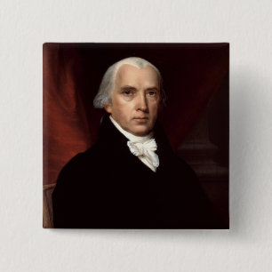 James Madison 15 Cm Square Badge