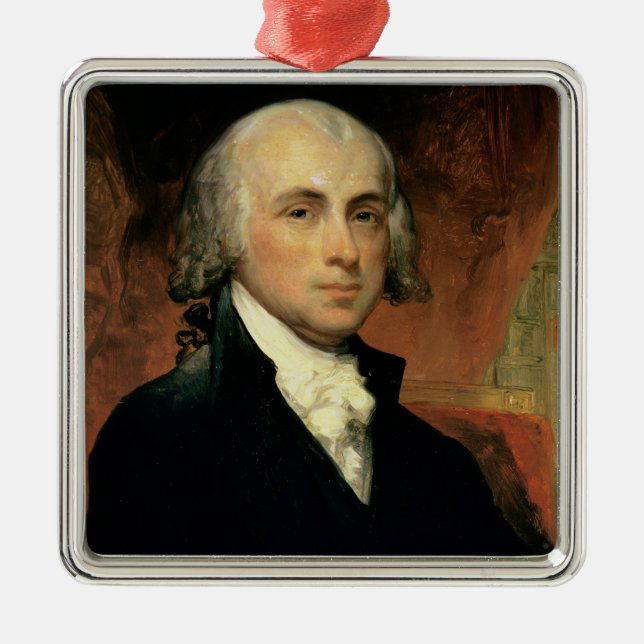 James Madison 2 Metal Tree Decoration (Front)