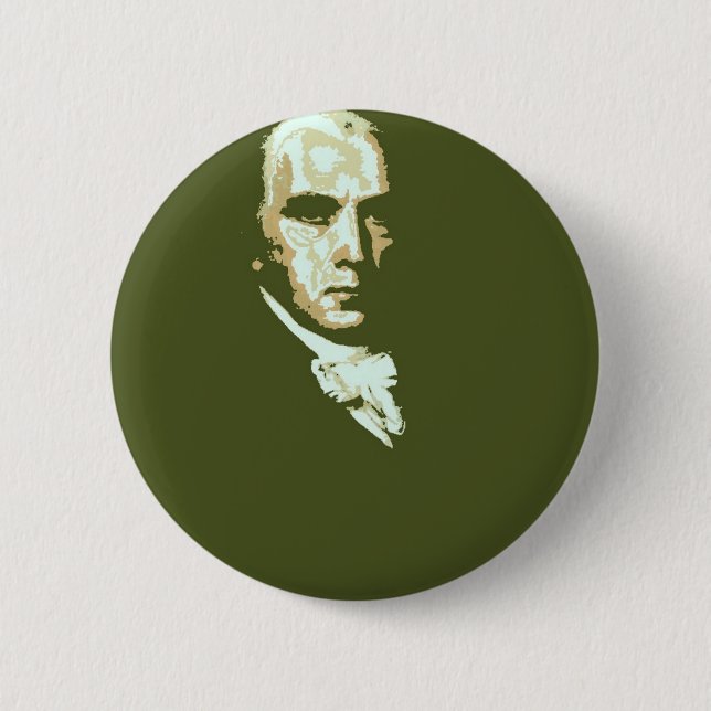 James Madison 4 6 Cm Round Badge (Front)