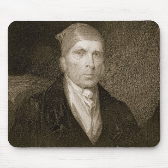 James Madison aged 82, engraved by Thomas B. Welch Mouse Mat (Front)
