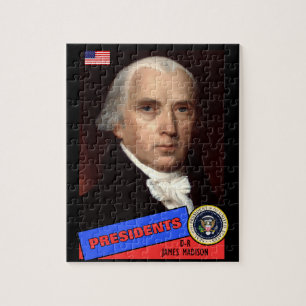 James Madison Baseball Card Jigsaw Puzzle