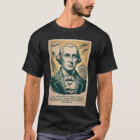 James Madison Fourth President Illustration Retro
