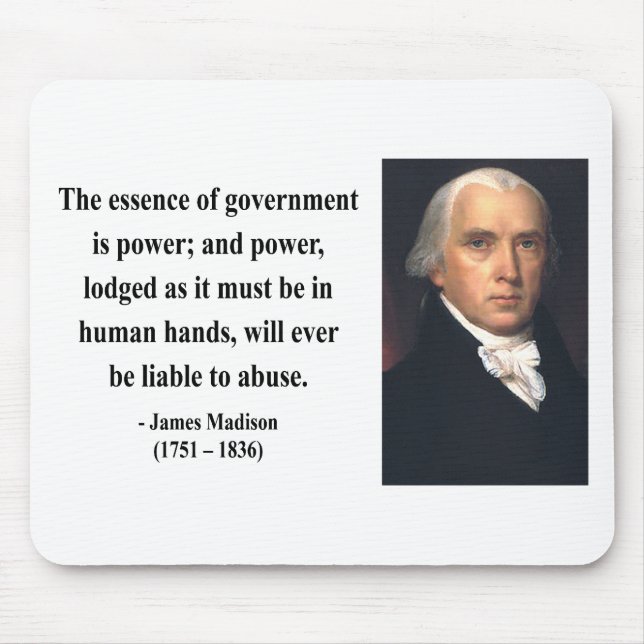 James Madison Quote 5b Mouse Mat (Front)