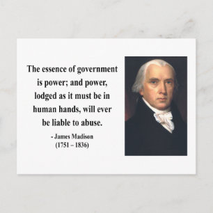 James Madison Quote 5b Postcard