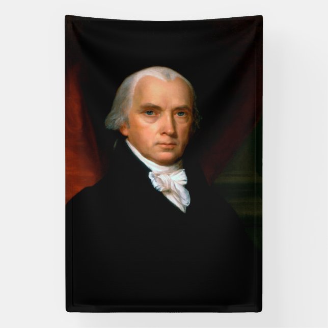 James Madison the 4th President: Colonial America Banner (Vertical)