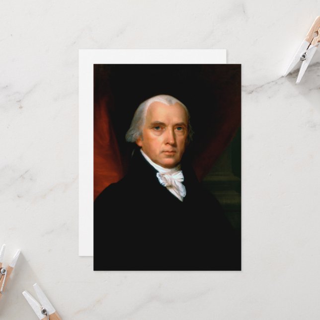 James Madison the 4th President: Colonial America Invitation (Front/Back In Situ)