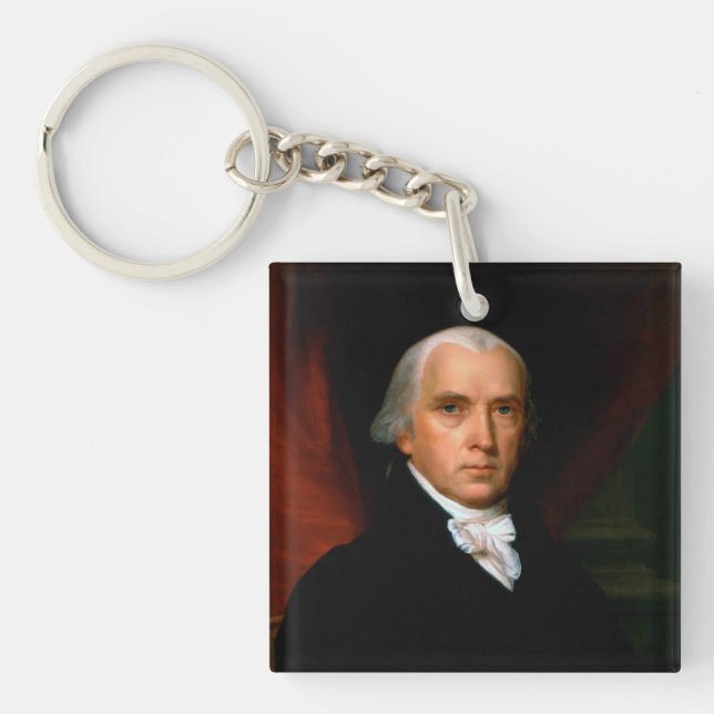 James Madison the 4th President: Colonial America Key Ring (Front)
