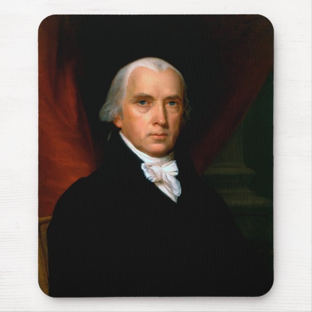 James Madison the 4th President: Colonial America Mouse Mat (Front)