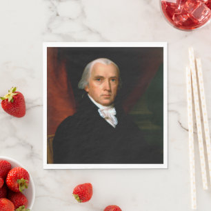 James Madison the 4th President: Colonial America Napkin
