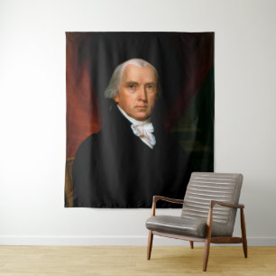 James Madison the 4th President: Colonial America Tapestry
