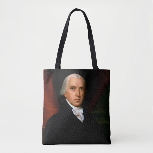 James Madison the 4th President: Colonial America Tote Bag (Front)