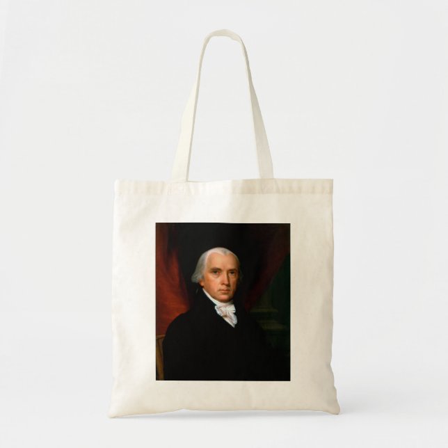 James Madison the 4th President: Colonial America Tote Bag (Front)