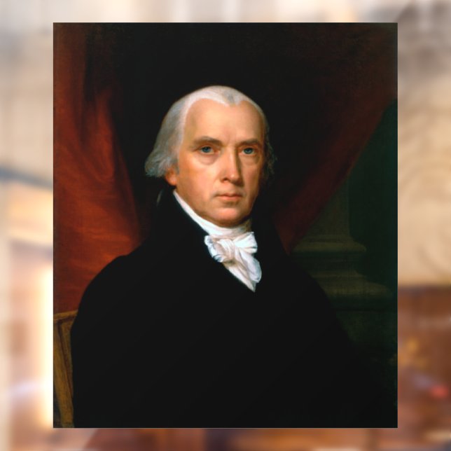 James Madison the 4th President: Colonial America Window Cling (Sheet 2)