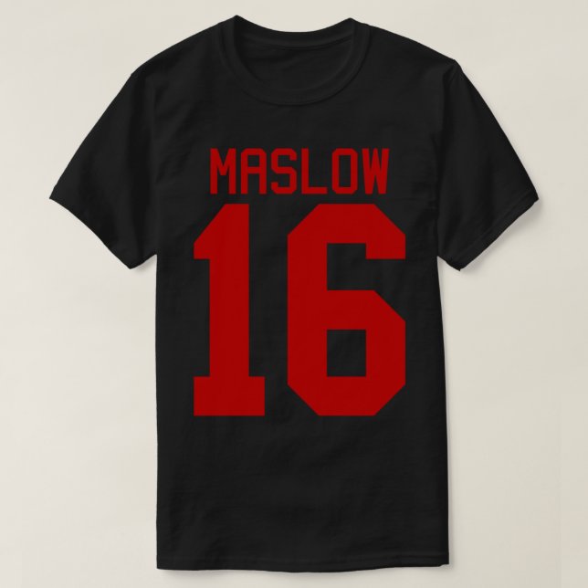 James Maslow jersey - red text Fitted  T-Shirt (Design Front)