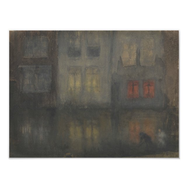 James McNeill Whistler - Nocturne - Black and Red Photo Print (Front)
