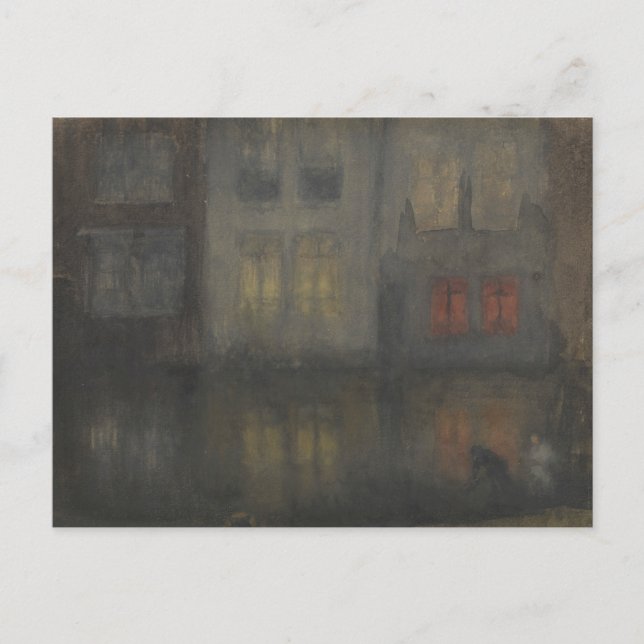 James McNeill Whistler - Nocturne - Black and Red Postcard (Front)