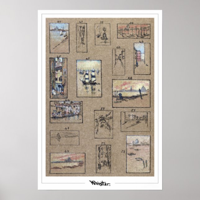 James McNeill Whistler Zedign Art Poster #339-2 (Front)