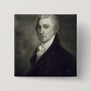 James Monroe, 5th President of the United States o 15 Cm Square Badge