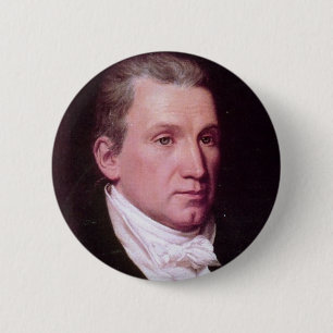 James Monroe 6 Cm Round Badge