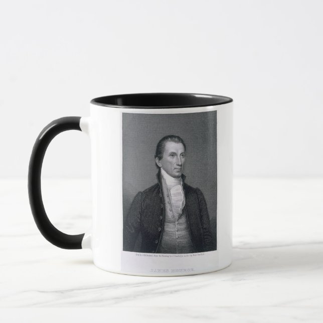 James Monroe, engraved by Asher Brown Durand (1796 Mug (Left)