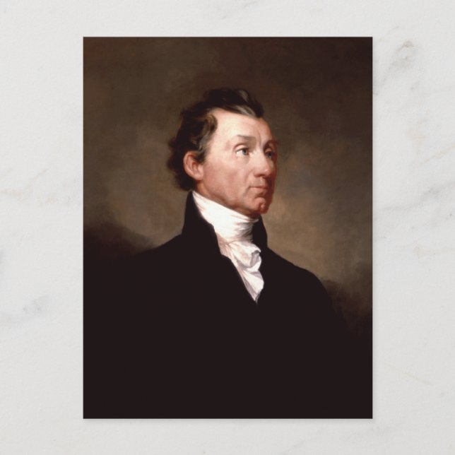 James Monroe Portrait by Samuel Morse Postcard (Front)