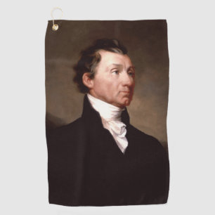 James Monroe Portrait, Early American President Golf Towel